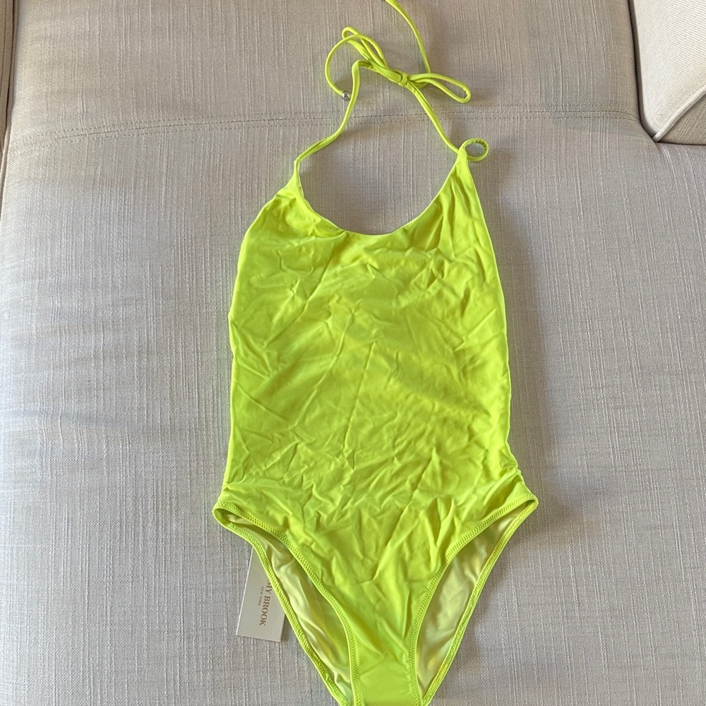 NWT Ramy Brook Shauna Lime One-Piece Swimsuit